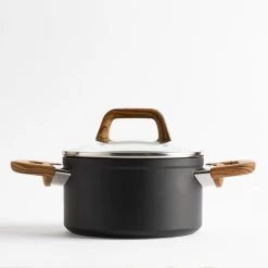 Gero Mark Kookpannenset - 4-delig - Zwart - Houtlook Grepen - Inductie - PFAS-vrij -Aanbiedingen Tefal Winkel 1200x1200 60