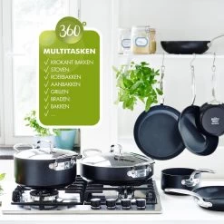 GreenPan Barcelona Infinity Pro Hapjespan Met Deksel 30cm - Zwart - Inductie - PFAS-vrij 23 GreenPan Barcelona Infinity Pro Hapjespan Met Deksel 30cm - Zwart - Inductie - PFAS-vrij -Aanbiedingen Tefal Winkel 1200x1200 741