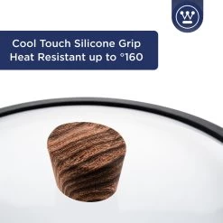 Westinghouse Hapjespan Inductie - Ø 28 Cm - Zwart Marmer Wood - Speciale Editie - Met Deksel - Geschikt Voor Alle Warmtebronnen -Aanbiedingen Tefal Winkel 1200x1200 768