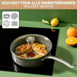 Tefal Renew+ Keramische Hapjespan - Ø 24 Cm - Met Deksel -Aanbiedingen Tefal Winkel 1200x1200 778