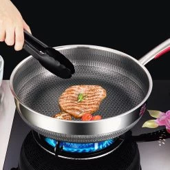 MONFORTT. Hapjespan Ø 28cm Anti-aanbaklaag 7 Lagen Staal Met Deksel -Aanbiedingen Tefal Winkel 1200x1200 786