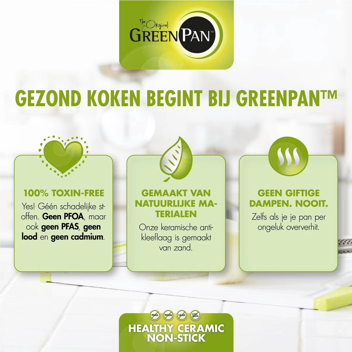 GreenPan Brussels Hapjespan Met Deksel - Ø24 Cm - Keramisch - Inductie 7 GreenPan Brussels Hapjespan Met Deksel - Ø24 Cm - Keramisch - Inductie - Afbeelding 7