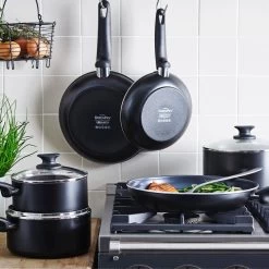 GreenPan Cambridge Hapjespan Met Deksel 24cm - Zwart - Inductie - PFAS-vrij -Aanbiedingen Tefal Winkel 1200x1200 802