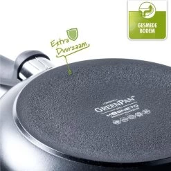 GreenPan Cambridge Hapjespan Met Deksel 24cm - Zwart - Inductie - PFAS-vrij -Aanbiedingen Tefal Winkel 1200x1200 805