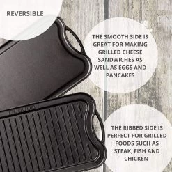 Nuovva Dubbelzijdig Gietijzeren Grillplaat - 50cm X 26cm 7 Nuovva Dubbelzijdig Gietijzeren Grillplaat - 50cm X 26cm -Aanbiedingen Tefal Winkel 1200x1200 821