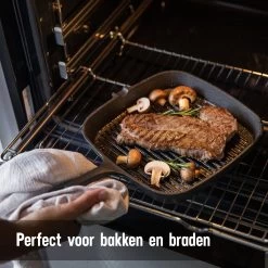 Daumonet Auguste Noir Gietijzeren Grillpan - Steakpan Zwart - PFAS & PFOA Vrij - Vierkant Met Schenktuit - 23,5 Cm - 2 Liter - Emaille - Alle Warmtebronnen - Elektrisch - Gas - Halogeen - Inductie - Keramisch 13 Daumonet Auguste Noir Gietijzeren Grillpan - Steakpan Zwart - PFAS & PFOA Vrij - Vierkant Met Schenktuit - 23,5 Cm - 2 Liter - Emaille - Alle Warmtebronnen - Elektrisch - Gas - Halogeen - Inductie - Keramisch -Aanbiedingen Tefal Winkel 1200x1200 842