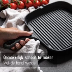 Daumonet Auguste Noir Gietijzeren Grillpan - Steakpan Zwart - PFAS & PFOA Vrij - Vierkant Met Schenktuit - 23,5 Cm - 2 Liter - Emaille - Alle Warmtebronnen - Elektrisch - Gas - Halogeen - Inductie - Keramisch 16 Daumonet Auguste Noir Gietijzeren Grillpan - Steakpan Zwart - PFAS & PFOA Vrij - Vierkant Met Schenktuit - 23,5 Cm - 2 Liter - Emaille - Alle Warmtebronnen - Elektrisch - Gas - Halogeen - Inductie - Keramisch -Aanbiedingen Tefal Winkel 1200x1200 845