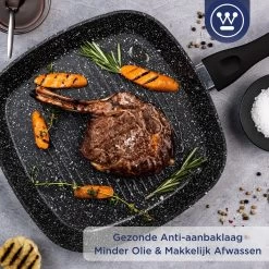 Westinghouse Grillpan - Ø 28 Cm - Zwart Marmer - Geschikt Voor Alle Warmtebronnen Inclusief Inductie - Steakpan Met Antiaanbaklaag- Aluminium 13 Westinghouse Grillpan - Ø 28 Cm - Zwart Marmer - Geschikt Voor Alle Warmtebronnen Inclusief Inductie - Steakpan Met Antiaanbaklaag- Aluminium -Aanbiedingen Tefal Winkel 1200x1200 851