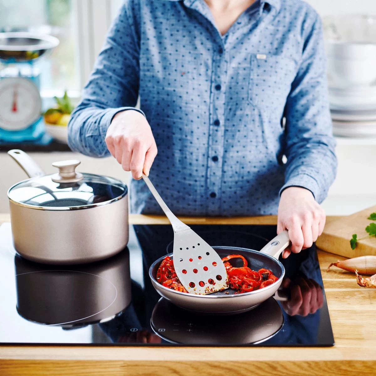 GreenPan Cambridge Inductie Grillpan - Ø 28 Cm - PFAS-vrij - Brons 6 GreenPan Cambridge Inductie Grillpan - Ø 28 Cm - PFAS-vrij - Brons - Afbeelding 6