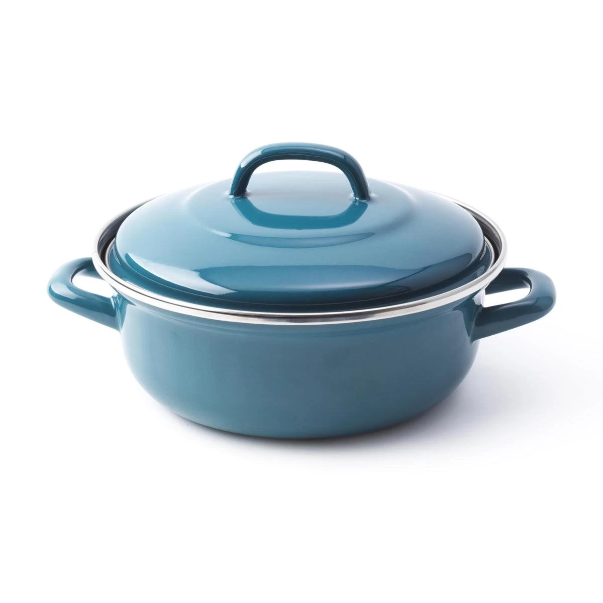 BK Fortalit Braadpan Ø 24 Cm - Blauw - Emaille - Inductie 2 BK Fortalit Braadpan Ø 24 Cm - Blauw - Emaille - Inductie - Afbeelding 2