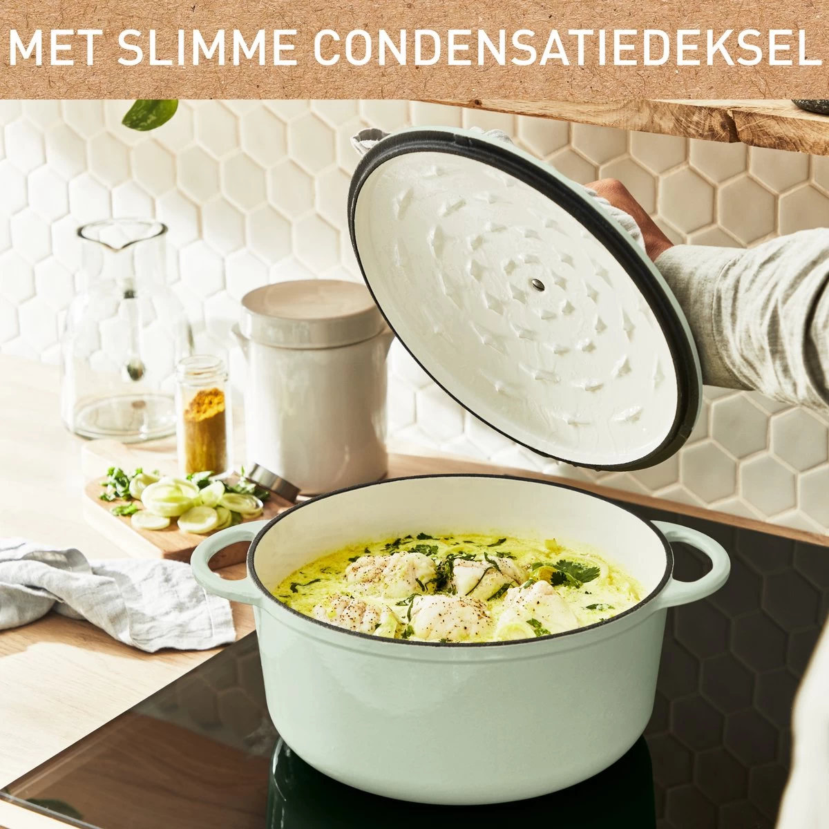 Tefal LOV Braadpan - 5L - Ø25 Cm - Groen 5 Tefal LOV Braadpan - 5L - Ø25 Cm - Groen - Afbeelding 5