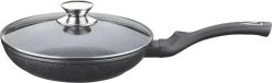 Cheffinger Koekenpan - Met Deksel - Marmeren Coating - 26 Cm - Zwart -Aanbiedingen Tefal Winkel 1200x369