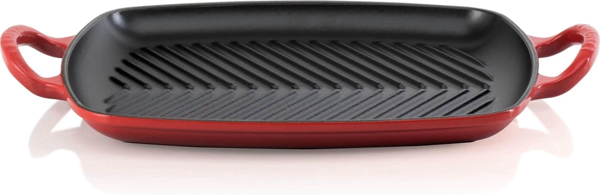 Le Creuset Rechthoekige Grill 30cm Kersenrood 1 Le Creuset Rechthoekige Grill 30cm Kersenrood