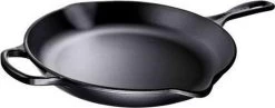 Le Creuset - Gietijzeren Ronde Skillet In Mat Zwart 23cm -Aanbiedingen Tefal Winkel 1200x472