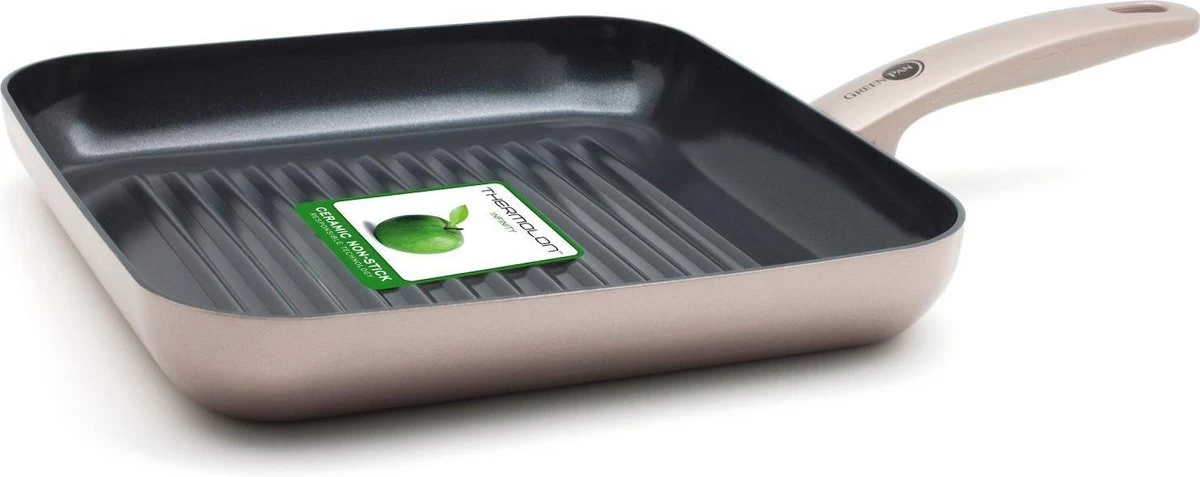 GreenPan Cambridge Inductie Grillpan - Ø 28 Cm - PFAS-vrij - Brons 1 GreenPan Cambridge Inductie Grillpan - Ø 28 Cm - PFAS-vrij - Brons
