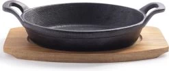 Gusta - Gietijzer Pannetje - Met Onderzetter Plank - 22,5x12cm -Aanbiedingen Tefal Winkel 1200x503 1