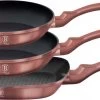 Berlinger Haus 6041 - Braadpannenset - 3 Delig - Gecoat - Rose Metallic Line