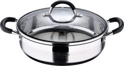 Bergner Masterpro - Serveerpan Met Deksel - 28 Cm - 3.8 L - RVS