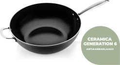 ISENVI Victoria Forged Keramische Wokpan 32CM - RVS Greep -Aanbiedingen Tefal Winkel 1200x650 4