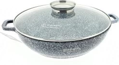 Edënbërg Stonetec Line - Luxe Wokpan - Ø 32 Cm - 5.5l - 3-laags Anti-aanbaklaag
