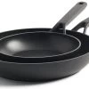 Greenpan KitchenAid Classic Aluminium Koekenpannenset 2-delig ø20+28cm - Zwart - Inductie