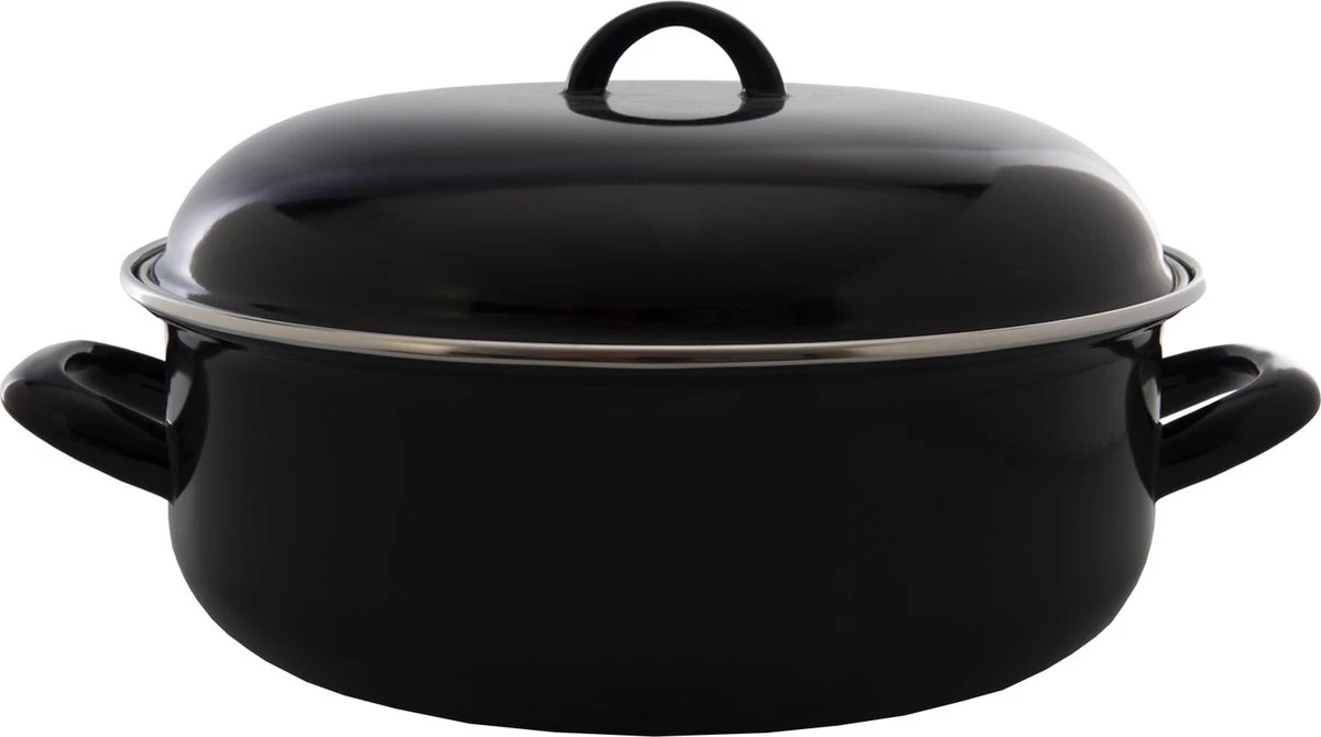 CasaLupo Emaille Braadpan Cooking - ø 26 Cm / 5 Liter 7 CasaLupo Emaille Braadpan Cooking - ø 26 Cm / 5 Liter - Afbeelding 7