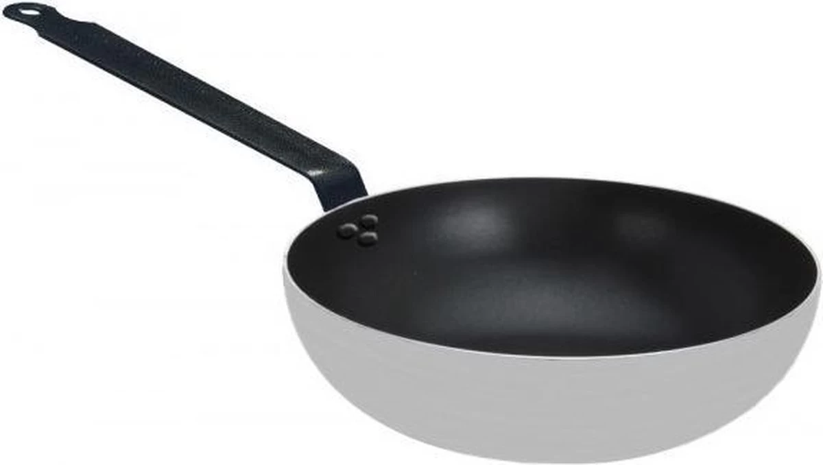 Hendi Wokpan Inductie - Professionele Wokpan 32cm - Aluminium - Marble Anti-Aanbaklaag - Geschikt Voor Alle Warmtebronnen Tot 260°C - Ø32x(H)7,5cm - Bodem: Ø21cm 3 Hendi Wokpan Inductie - Professionele Wokpan 32cm - Aluminium - Marble Anti-Aanbaklaag - Geschikt Voor Alle Warmtebronnen Tot 260°C - Ø32x(H)7,5cm - Bodem: Ø21cm - Afbeelding 3