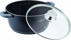 Cheffinger Pannenset 6-delig - Inductie - Met Deksels - Zwart - Koudgrepen - Ø20, 24 & 28 Cm -Aanbiedingen Tefal Winkel 1200x682 1