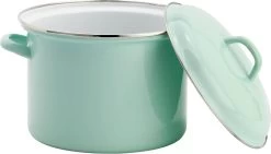 Lite-Body Soeppan / Stamppotpan Met Deksel - Ø 22 Cm/ 6ltr - Emaille - Mintgroen -Aanbiedingen Tefal Winkel 1200x684