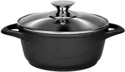 Smile - 8 Delige Pannenset - Antiaanbaklaag - Vaatwasser Bestendig - Geschikt Voor Iedere Kookplaat - MGK-18 - Zwart -Aanbiedingen Tefal Winkel 1200x698 2