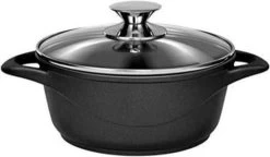 Smile - 8 Delige Pannenset - Antiaanbaklaag - Vaatwasser Bestendig - Geschikt Voor Iedere Kookplaat - MGK-18 - Zwart -Aanbiedingen Tefal Winkel 1200x700 1