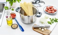 BK Flow Cool Pannenset - 9-delig - Veilig Afgietsysteem - Inductie -Aanbiedingen Tefal Winkel 1200x720