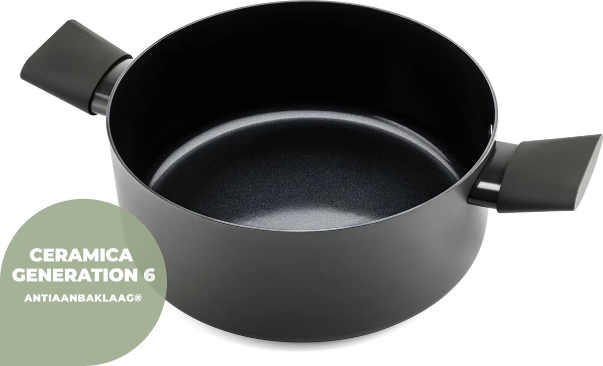 ISENVI Avon Keramische Kookpan 20 CM - Ergo Greep 2 ISENVI Avon Keramische Kookpan 20 CM - Ergo Greep - Afbeelding 2