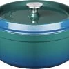 Sola Braadpan Gietijzer - Ø 24 Cm - Blauw/groen - Gietijzer - Extra Zware Bodem