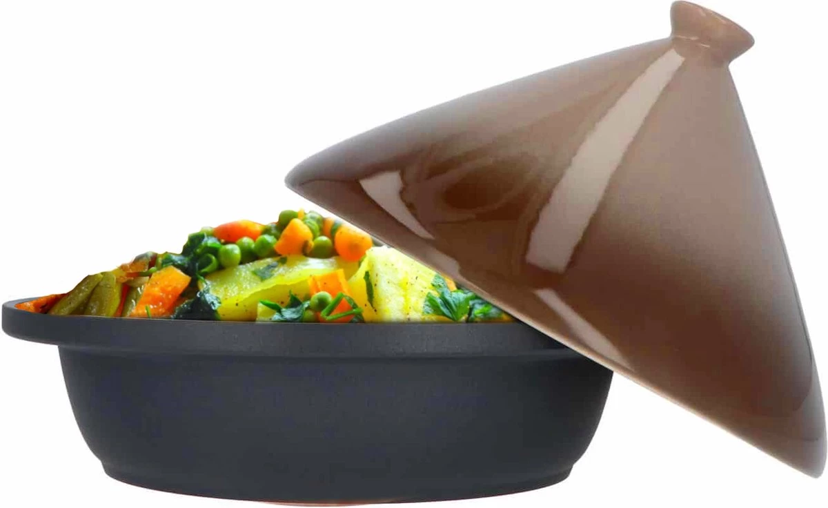 CUILINA Tajine Ø 30 Cm Geschikt Voor Alle Kookplaten, Inclusief Inductie. 2 CUILINA Tajine Ø 30 Cm Geschikt Voor Alle Kookplaten, Inclusief Inductie. - Afbeelding 2