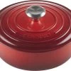 Le Creuset - Gietijzeren - Lage Braadpan - 24cm - Kersenrood
