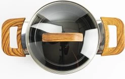 Gero Mark Kookpannenset - 4-delig - Zwart - Houtlook Grepen - Inductie - PFAS-vrij -Aanbiedingen Tefal Winkel 1200x760