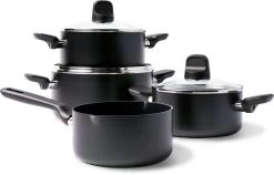 GreenPan Memphis Pannenset - 4-delig - Zwart - Inductie - PFAS-vrij -Aanbiedingen Tefal Winkel 1200x767 1