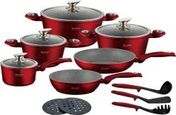 Edënbërg Red Line -15-delige Luxe Pannenset Van Gesmeed Aluminium - Rood/Metallic -Aanbiedingen Tefal Winkel 1200x783 5