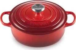 Le Creuset - Gietijzeren - Lage Braadpan - 24cm - Kersenrood 32 Le Creuset - Gietijzeren - Lage Braadpan - 24cm - Kersenrood -Aanbiedingen Tefal Winkel 1200x785 2