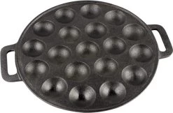 YUGN BLACK Poffertjespan Poffertjesmaker 6 Delige Set - 19 Poffertjes Incl Doseerfles Kwast Poffertjesvork Siliconen Ovenwanten - Platte Onderkant Poffertjespan Inductie Poffertjespan Elektrisch - Cadeau Tip -Aanbiedingen Tefal Winkel 1200x785