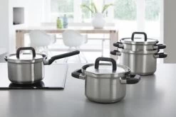 BK Flow Cool Pannenset - 4-delig – RVS Deksels - Veilig Afgietsysteem - Geschikt Voor Alle Warmtebronnen -Aanbiedingen Tefal Winkel 1200x800 32