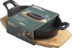 Gusta - Gietijzer Pannetje - Met Onderzetter Plank - 22,5x12cm -Aanbiedingen Tefal Winkel 1200x804 6