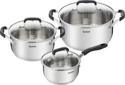 Tefal Cook & Cool E493S6 - Set 3-delig (kookpan 20/24 + Steelpan 16)