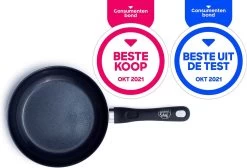 GreenChef Diamond Koekenpannenset Ø 20cm + Ø 28cm - Zwart - Inductie - PFAS-vrij -Aanbiedingen Tefal Winkel 1200x816 2