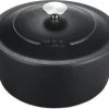 MOA Gietijzeren Braadpan - Inhoud 5,7 Liter - 26CM - Rond - Alle Warmtebronnen - Ook Voor Inductie - Gewicht 5,8 Kg - Zwart - C26B
