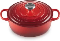 Le Creuset - Gietijzeren - Lage Braadpan - 24cm - Kersenrood 24 Le Creuset - Gietijzeren - Lage Braadpan - 24cm - Kersenrood -Aanbiedingen Tefal Winkel 1200x821 4