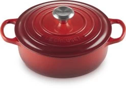 Le Creuset - Gietijzeren - Lage Braadpan - 24cm - Kersenrood 21 Le Creuset - Gietijzeren - Lage Braadpan - 24cm - Kersenrood -Aanbiedingen Tefal Winkel 1200x843 1