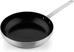 Soenil By ISENVI - Koekenpan Inductie - 24 CM - Keramische Pan - RVS Handgreep