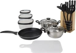 Excellent Houseware 18-delige Keukenset - RVS -Aanbiedingen Tefal Winkel 1200x844 3